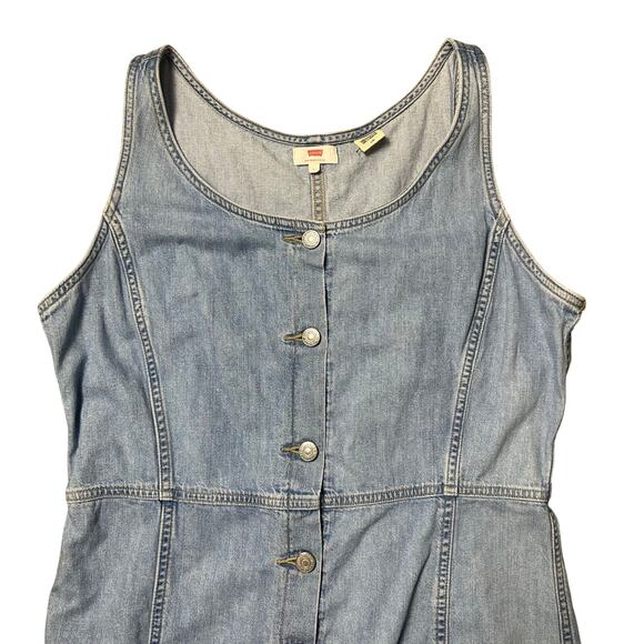 Levi’s Denim Button Front Dress - Picture 2 of 7